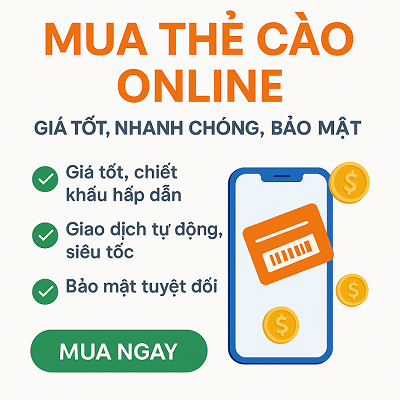 Banthecao.com – Mua thẻ cào online giá tốt, nhanh chóng, bảo mật