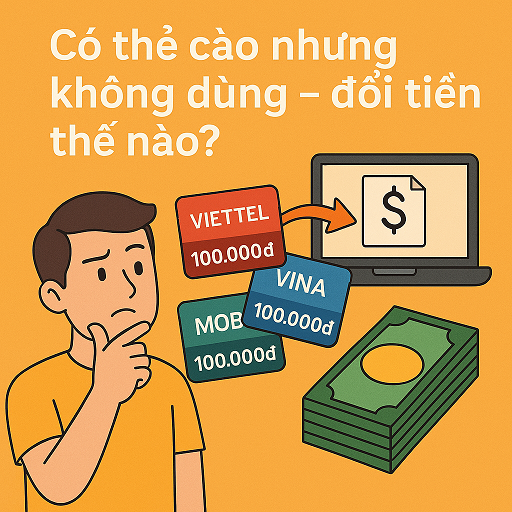 Có thẻ cào nhưng không dùng – đổi tiền thế nào?